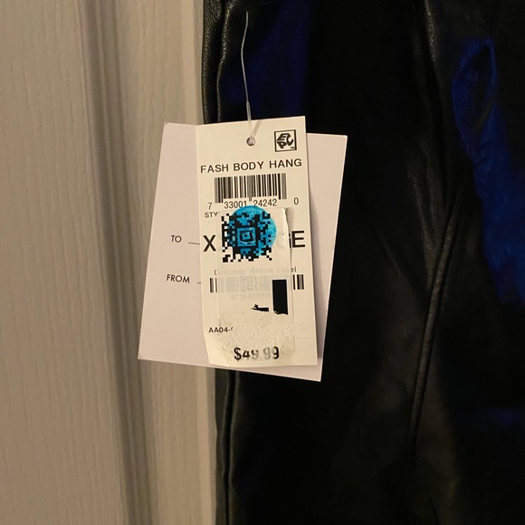 INC Faux Leather Bodysuit, - Picture 5 of 5